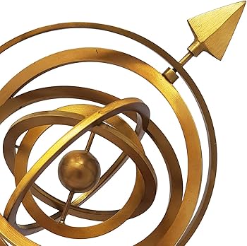 Amazon.co.jp: 真鍮アンティークテイスト アストロラーベ渾天儀卓上